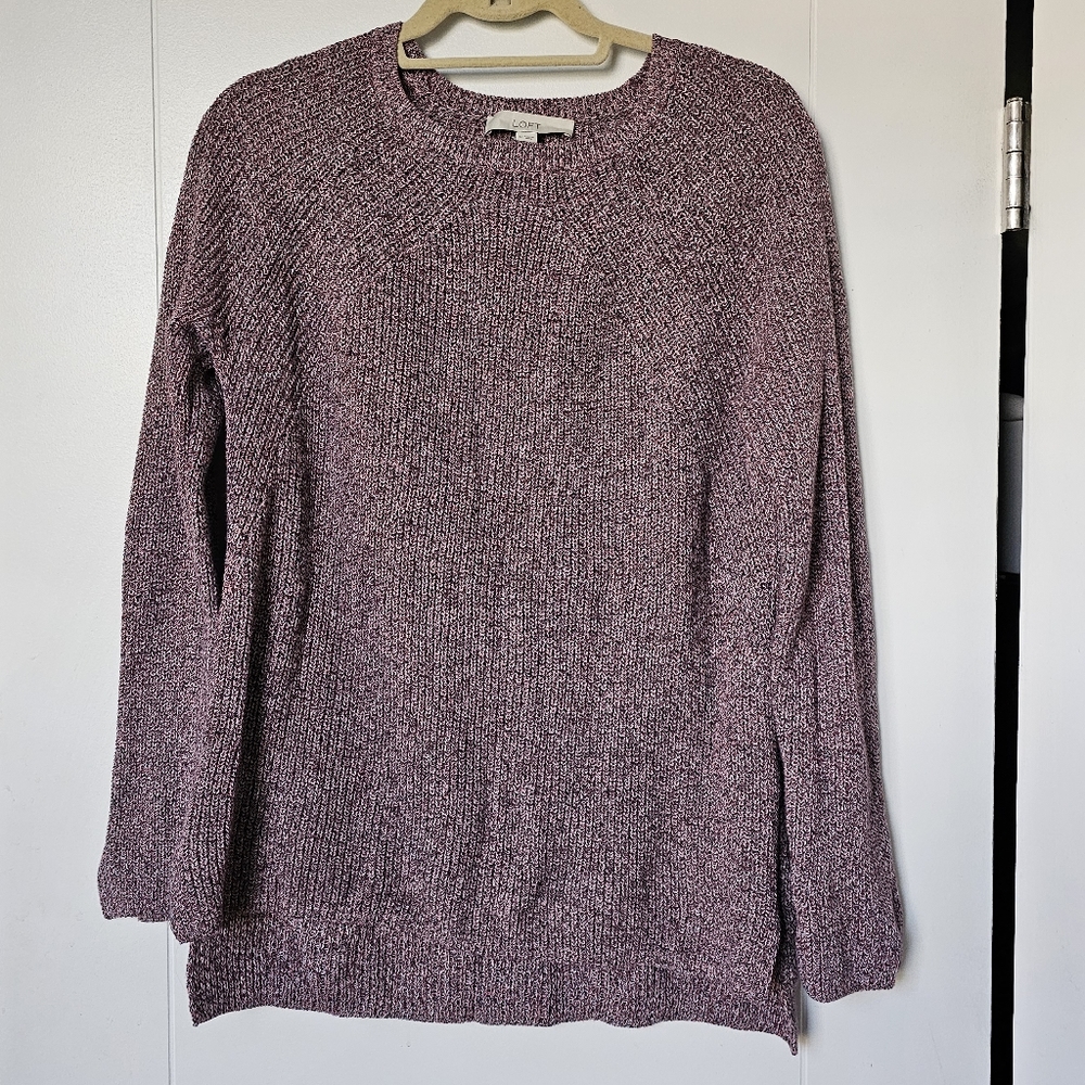 Loft Pink/Grey TweedRibbed cozy Sweater size M
